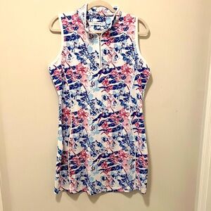 Pebble Beach performance material dress